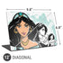Disney Princess Jasmine Sketch Universal Laptop 12in (9.8 x 6.8in) Skin